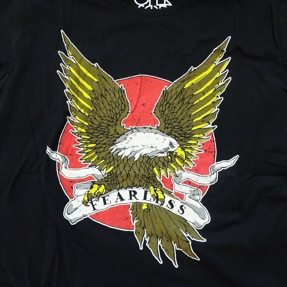 NWT Chaser Freedom Eagle T-Shirt Graphic Fearless Short Sleeves Biker L - Picture 7 of 12
